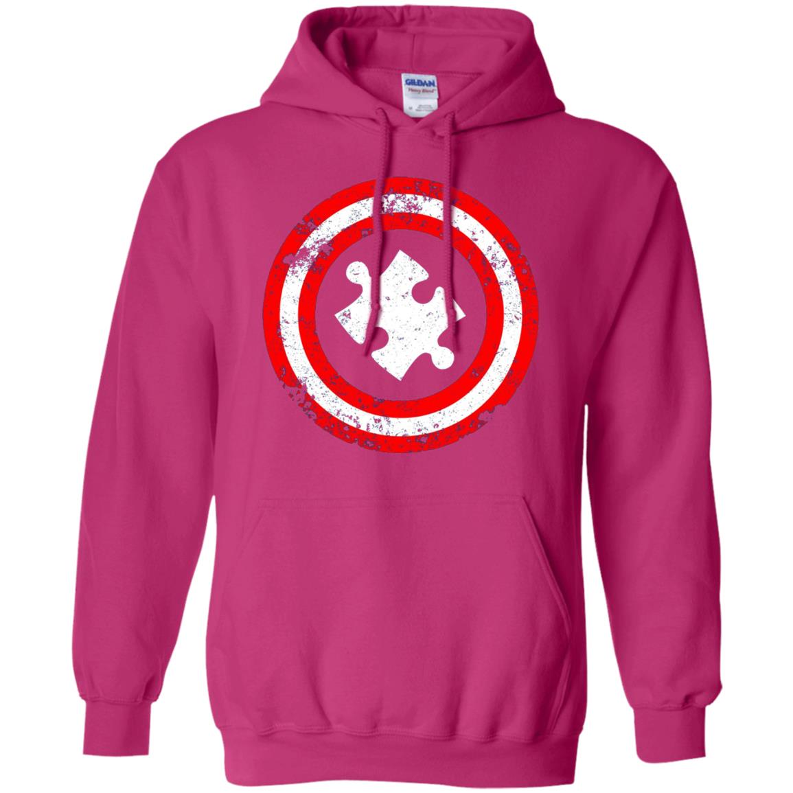 Captain Autism Superhero T-shirt Autism Awareness Heliconia