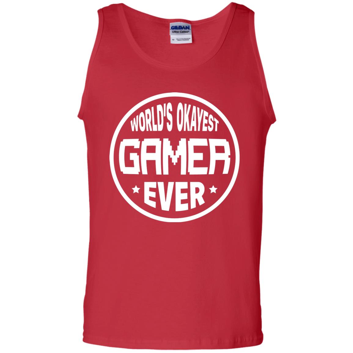 World’s Okayest Gamer Ever Best T-shirt For Gaming Lover Red