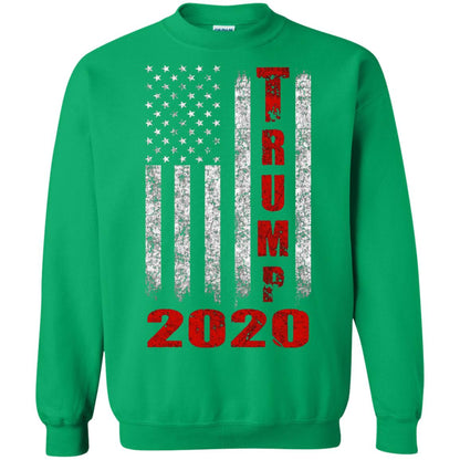 American Flag Vintage Design Trump 2020 T-shirt Irish Green