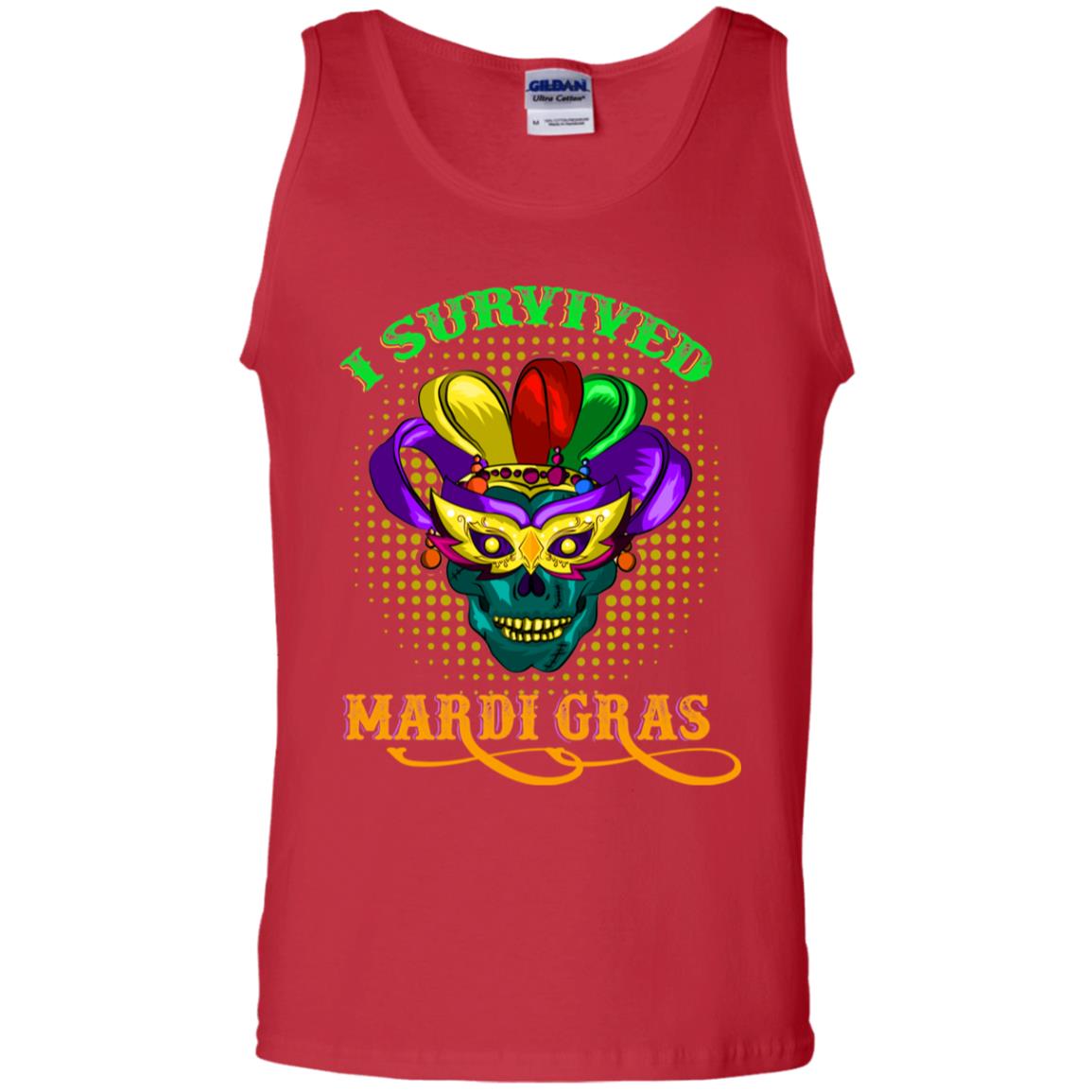 I Survived Mardi Gras Shirt Red