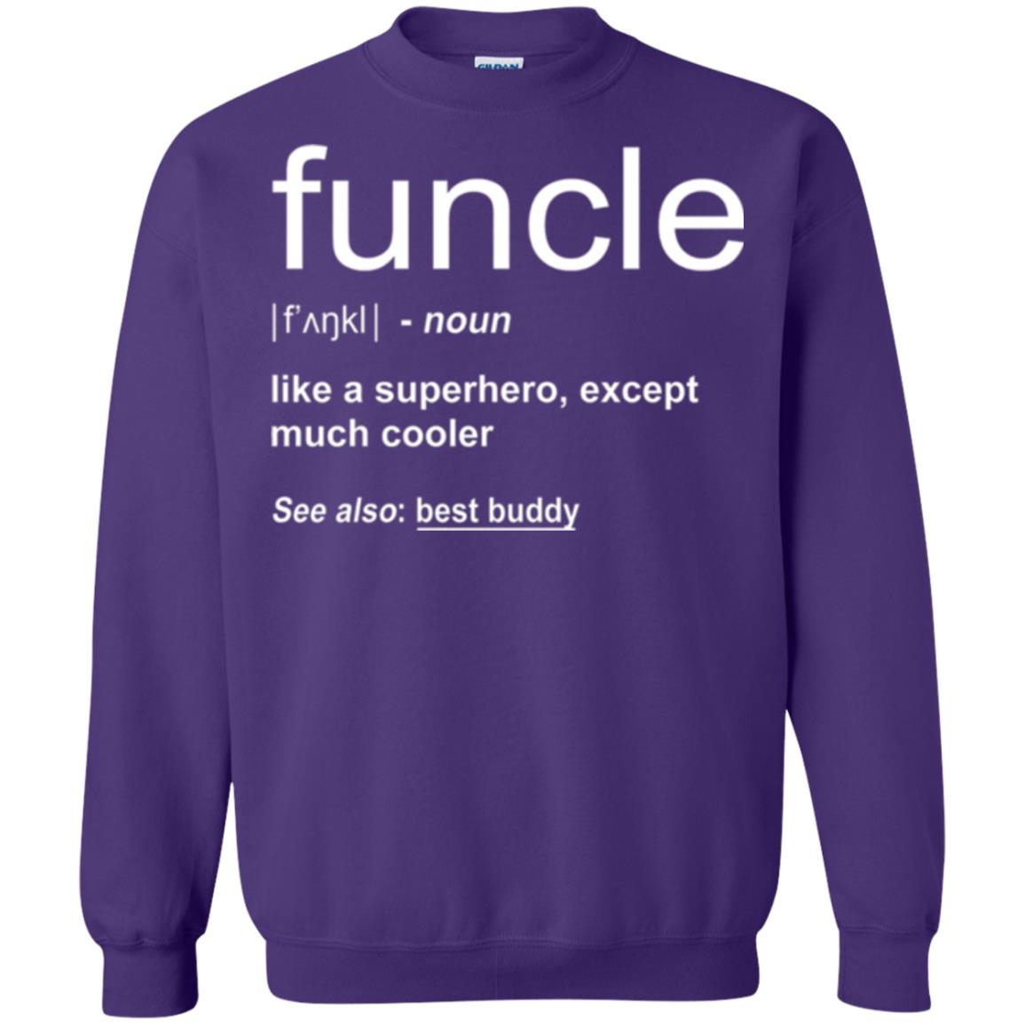 Funny Uncle T-shirt Funcle Purple