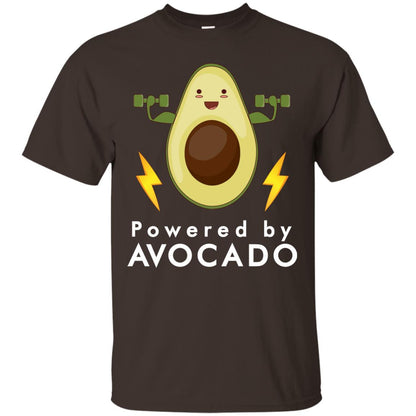 Powered By Avocado Fitness Shirt Dark Chocolate