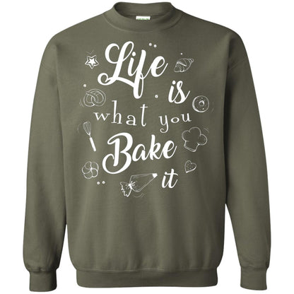 Baker T-shirt Life Is What You Bake It Military Green