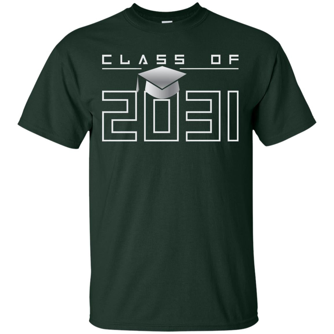 Class Of 2031 Kindergarten First Day Of School Graduate In 2031 Shirt Forest
