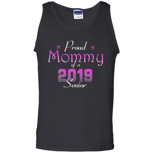 Proud Mommy Of 2019 Senior Mother Shirt Black