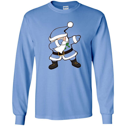 Merry Christmas T-shirt Dabbing Santa Claus Carolina Blue