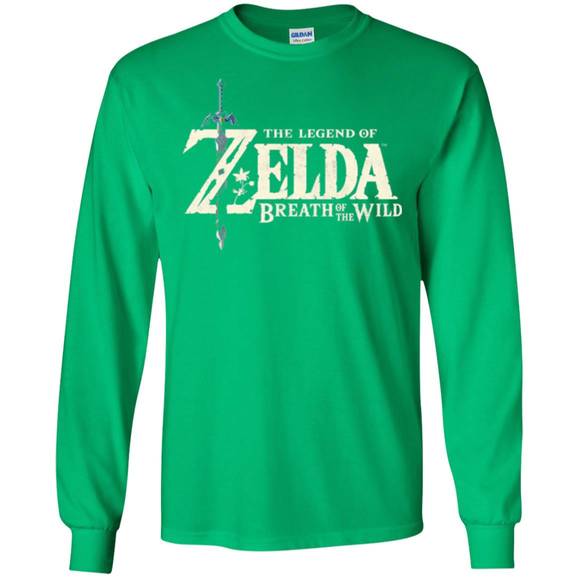 Game T-shirt Nintendo Zelda Breath Of The Wild Irish Green