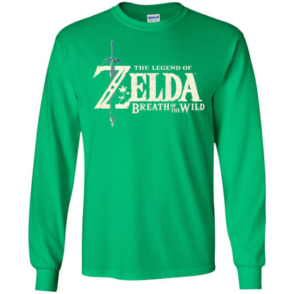 Game T-shirt Nintendo Zelda Breath Of The Wild Irish Green