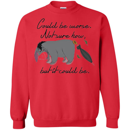 Cartoon T-shirt Could Be Worse Not Sure How But It Could Be Red