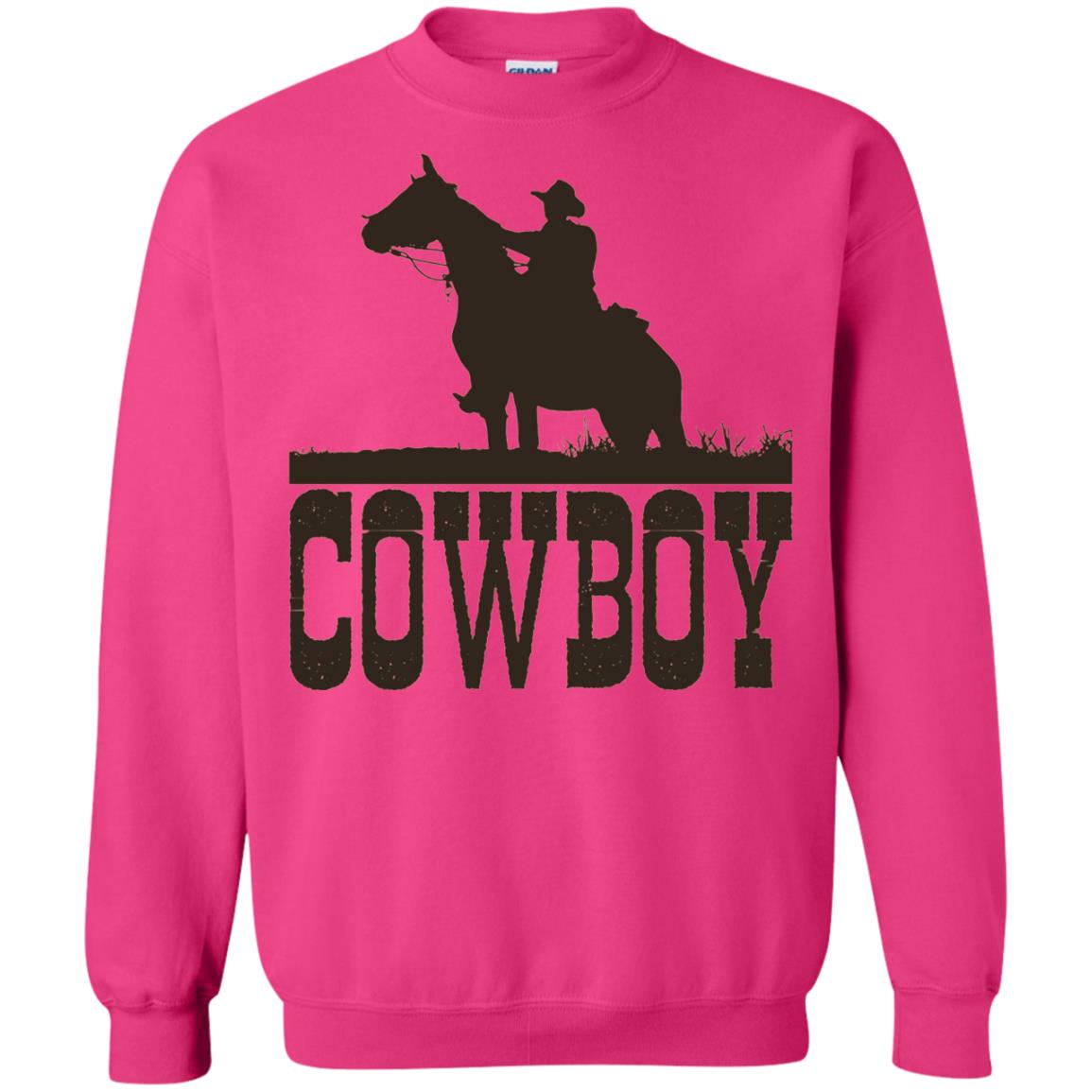 Horse Rider Western Cowboy T-shirt Heliconia