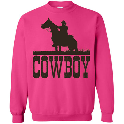 Horse Rider Western Cowboy T-shirt Heliconia