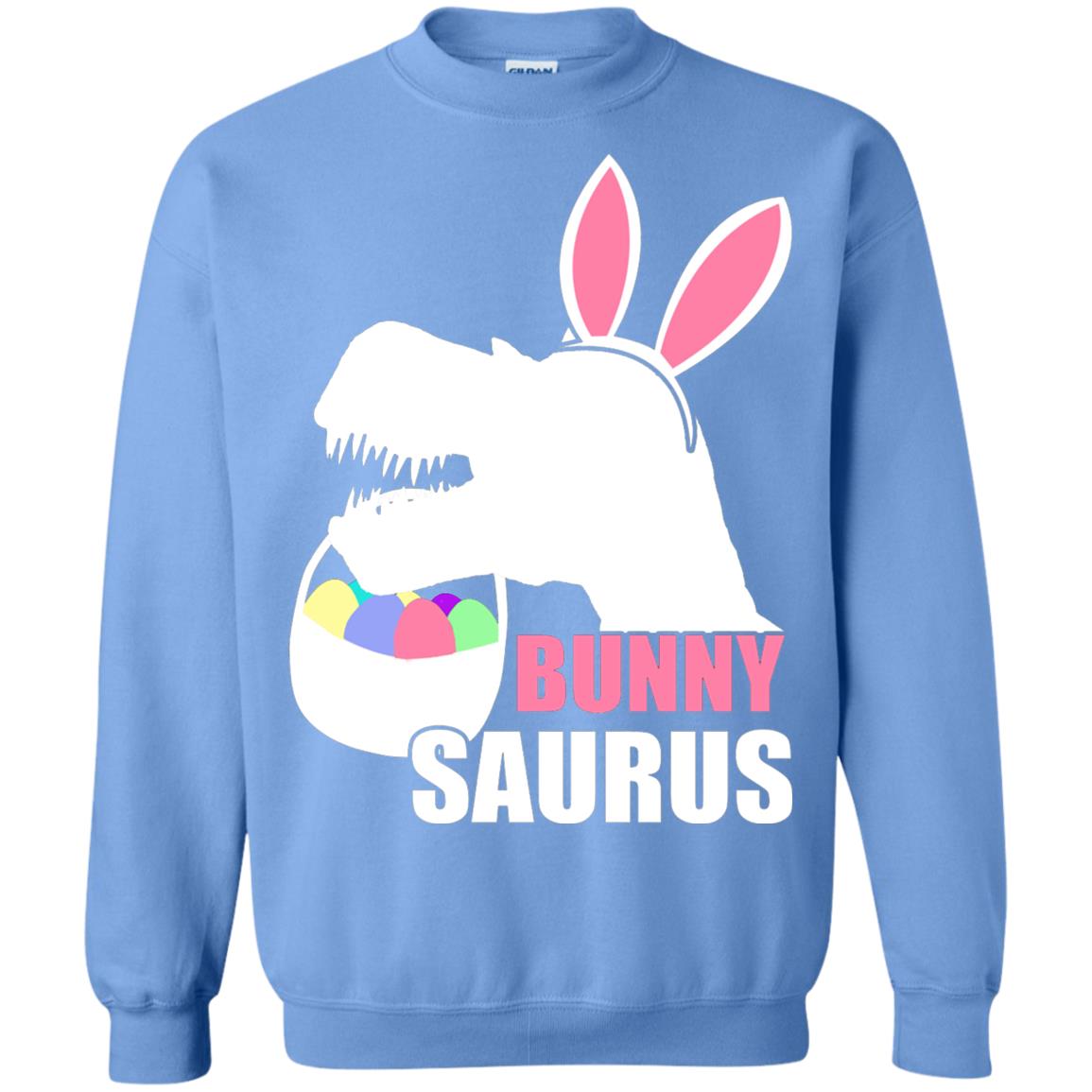 Bunnysaurus Easter Dinosaur Lover Shirt Carolina Blue