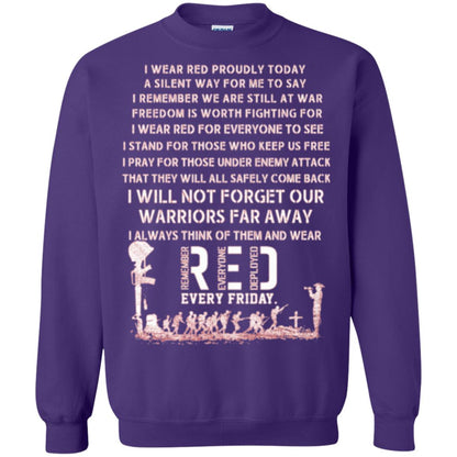 Red Friday Military T-shirt Wear Red Friday Purple