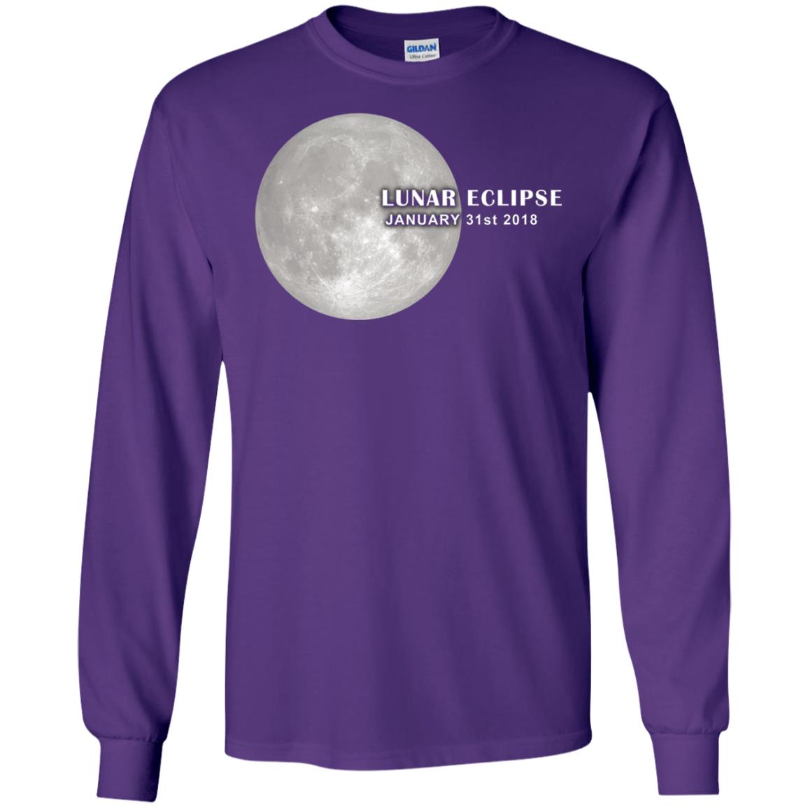 Eclipse January 31st 2018 Total Lunar Eclipse Shirts Purple