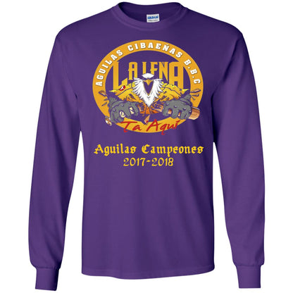 Baseball Lover T-shirt Aguilas Cibaenas Campeones 2017-2018 Purple