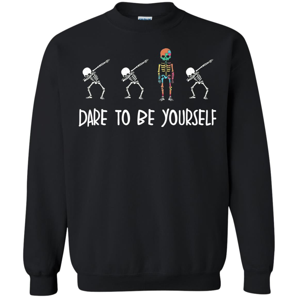 Dare To Be Yourself Autism Awareness T-shirt Black