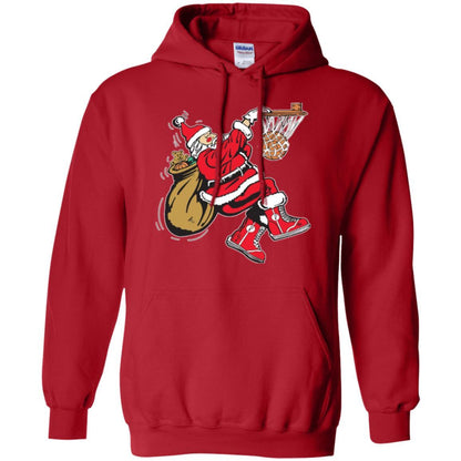 Christmas T-shirt Basketball Santa Claus Red