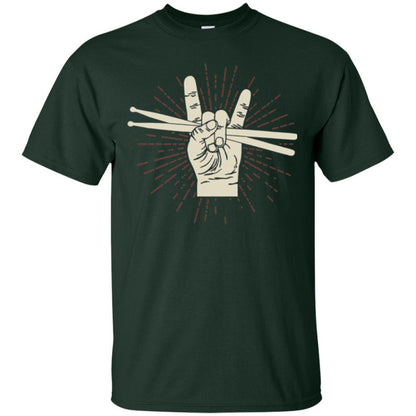 Drummer T-shirt Drumsticks Percussion Rock