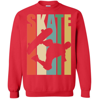 Skateboarder T-shirt Retro Vintage Red