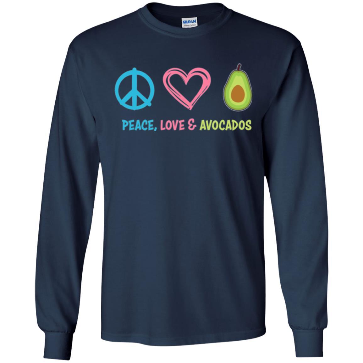 Peace Love And Avocados Navy