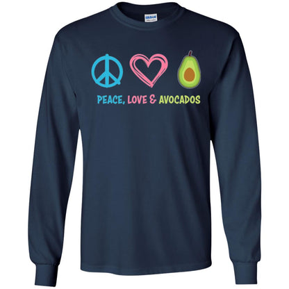 Peace Love And Avocados Navy