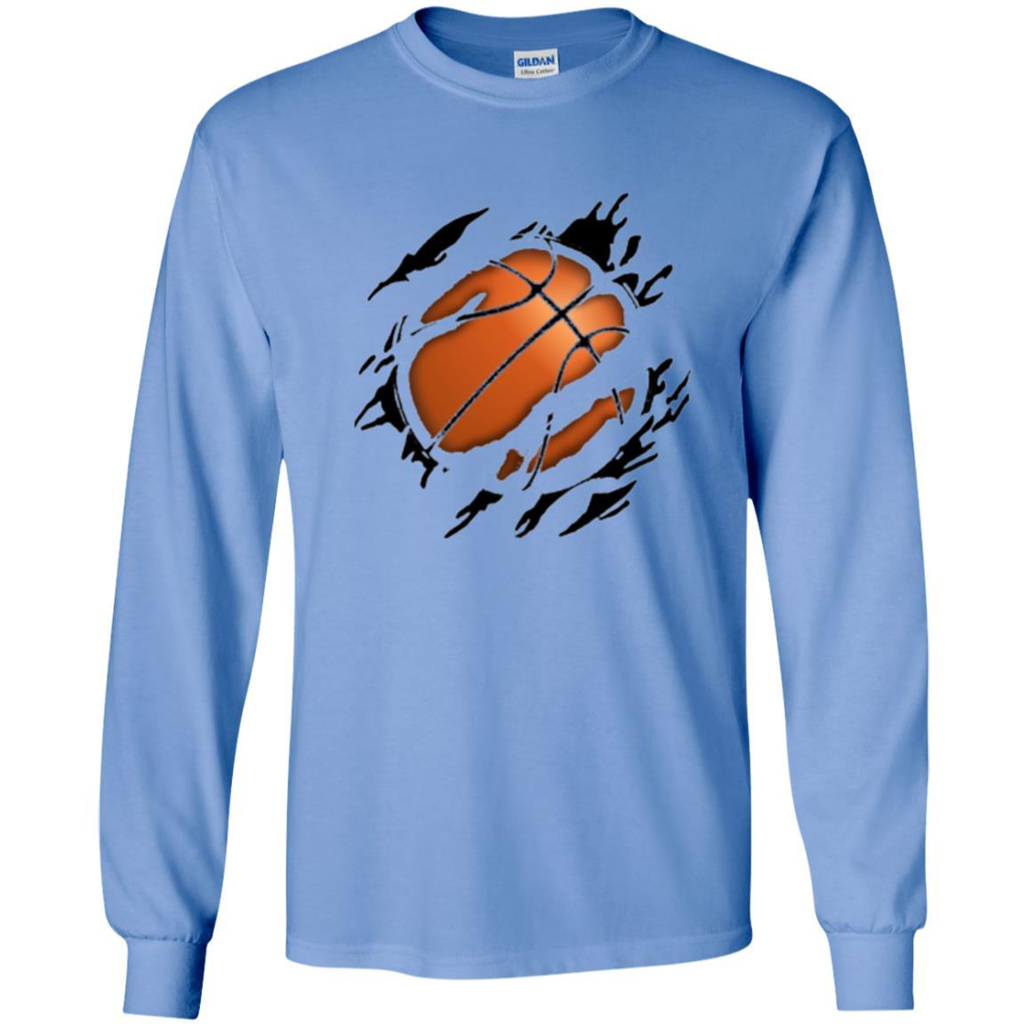 Basketball Lover T-shirt Basketball In Me Carolina Blue