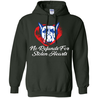 Dog Lover T-shirt No Refunds For Stolen Hearts Forest Green