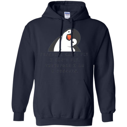 Penguins Lovers T-shirt Penguins Can_t Fly I Can_t Fly Therefore I Am A Penguin Navy