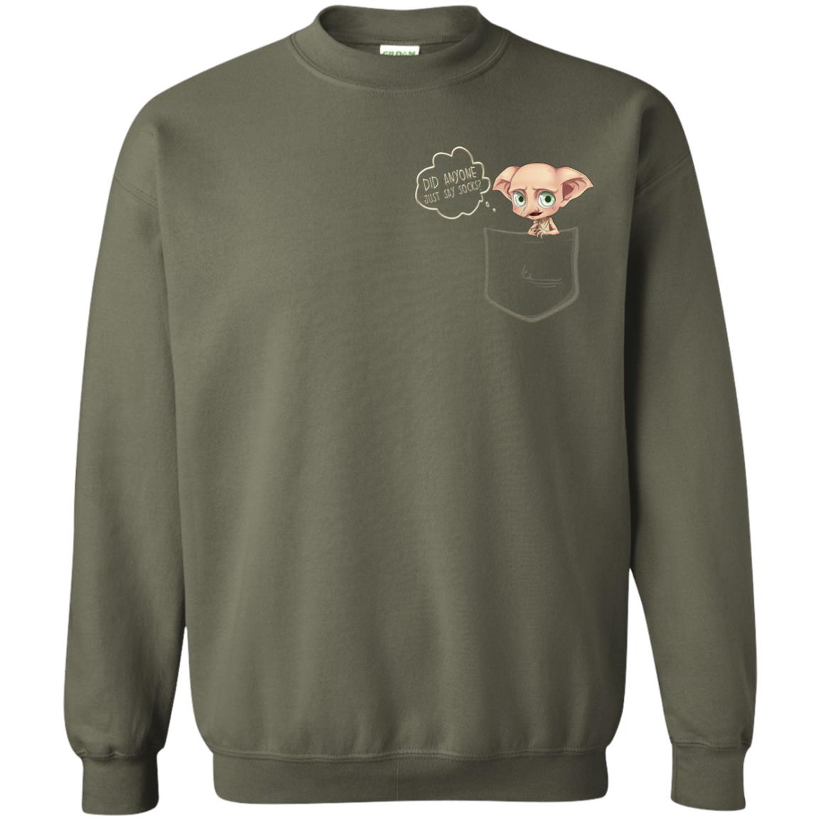 Did Anyone Just Say Socks Dobby In Pocket Shirt Military Green