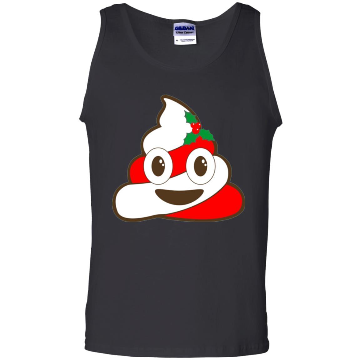 Funny Christmas T-shirt Poop Emojis Christmas Black
