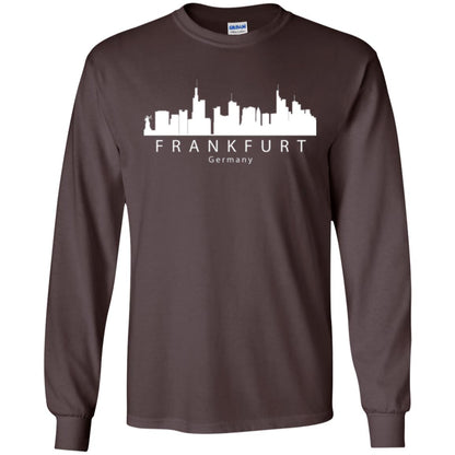 Frankfurt Germany Skyline T-shirt Dark Chocolate