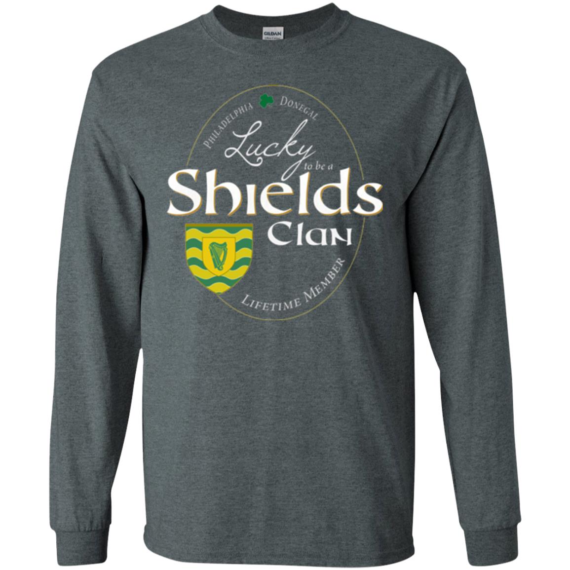 St Patricks Day T-shirt Shields Clan Lucky Lifetime Member T-shirt Dark Heather