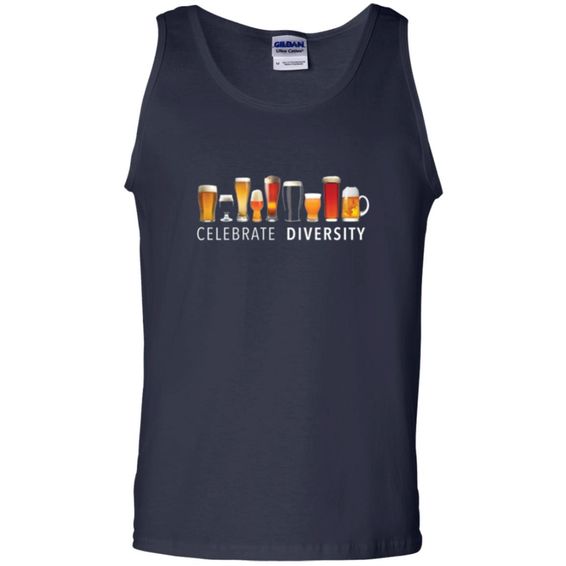Beer Lover T-shirt Celebrate Diversity Navy