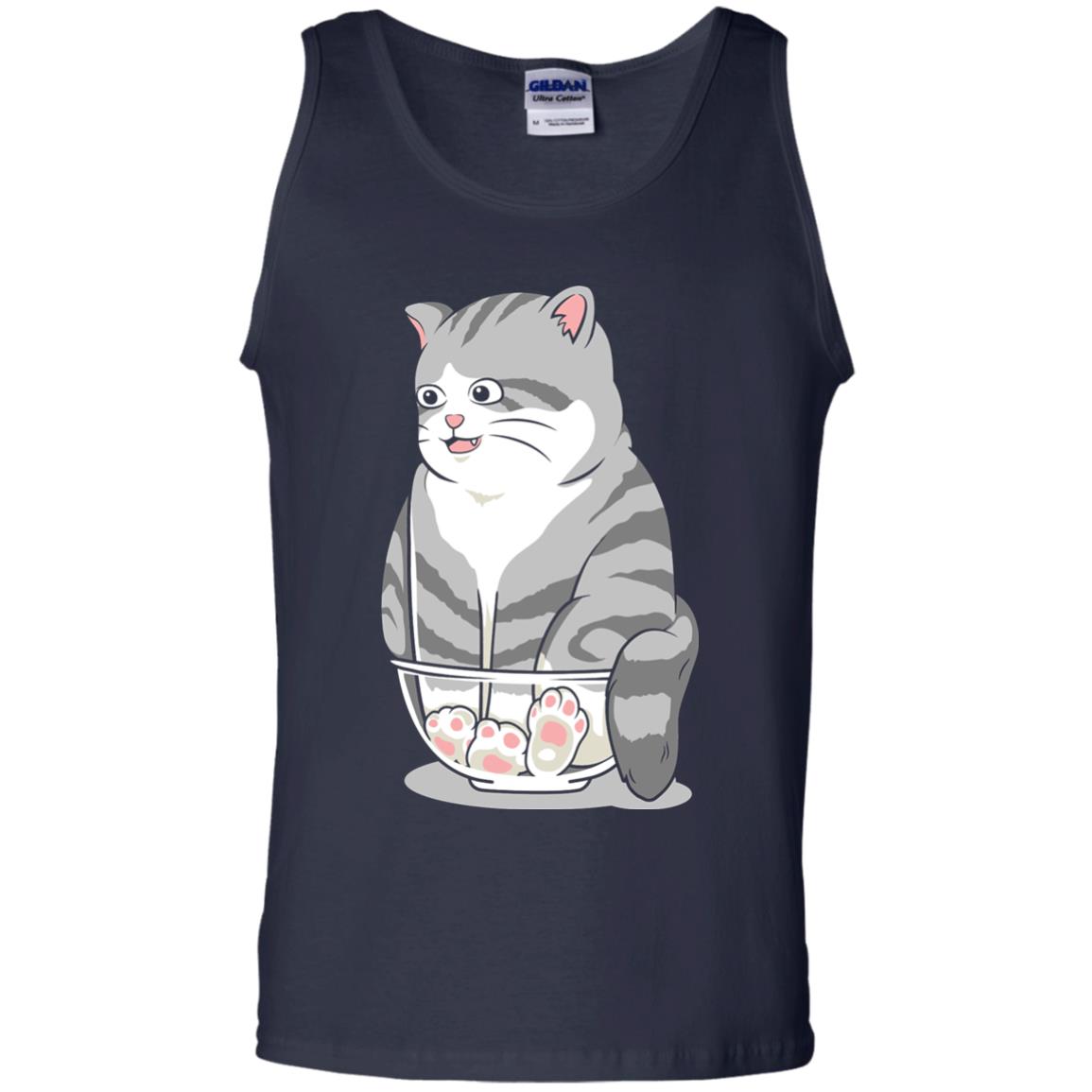 Cat Smile Cat Lover T-shirt Navy
