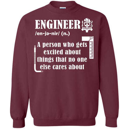 Engineer T-shirt A Person Who Gets Excited About Maroon