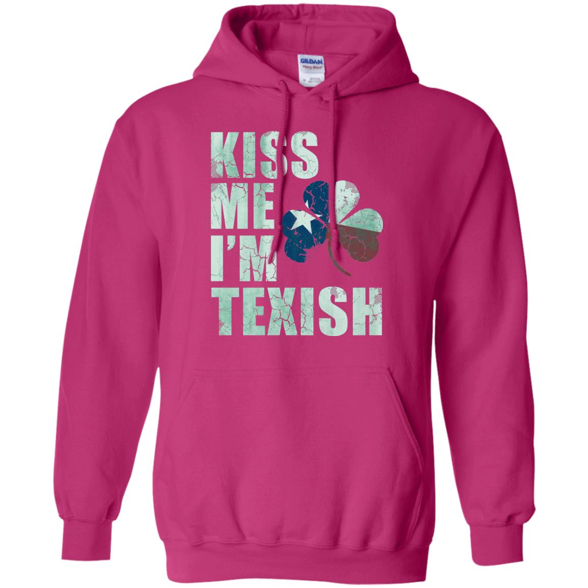 Kiss Me I_m Texish St. Patrick_s Day T-shirt Heliconia