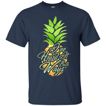 Pineapple T-shirt I've Heard It Both Ways Navy