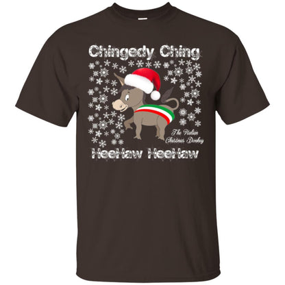 Christmas T-shirt The Italian Christmas Donkey Dark Chocolate