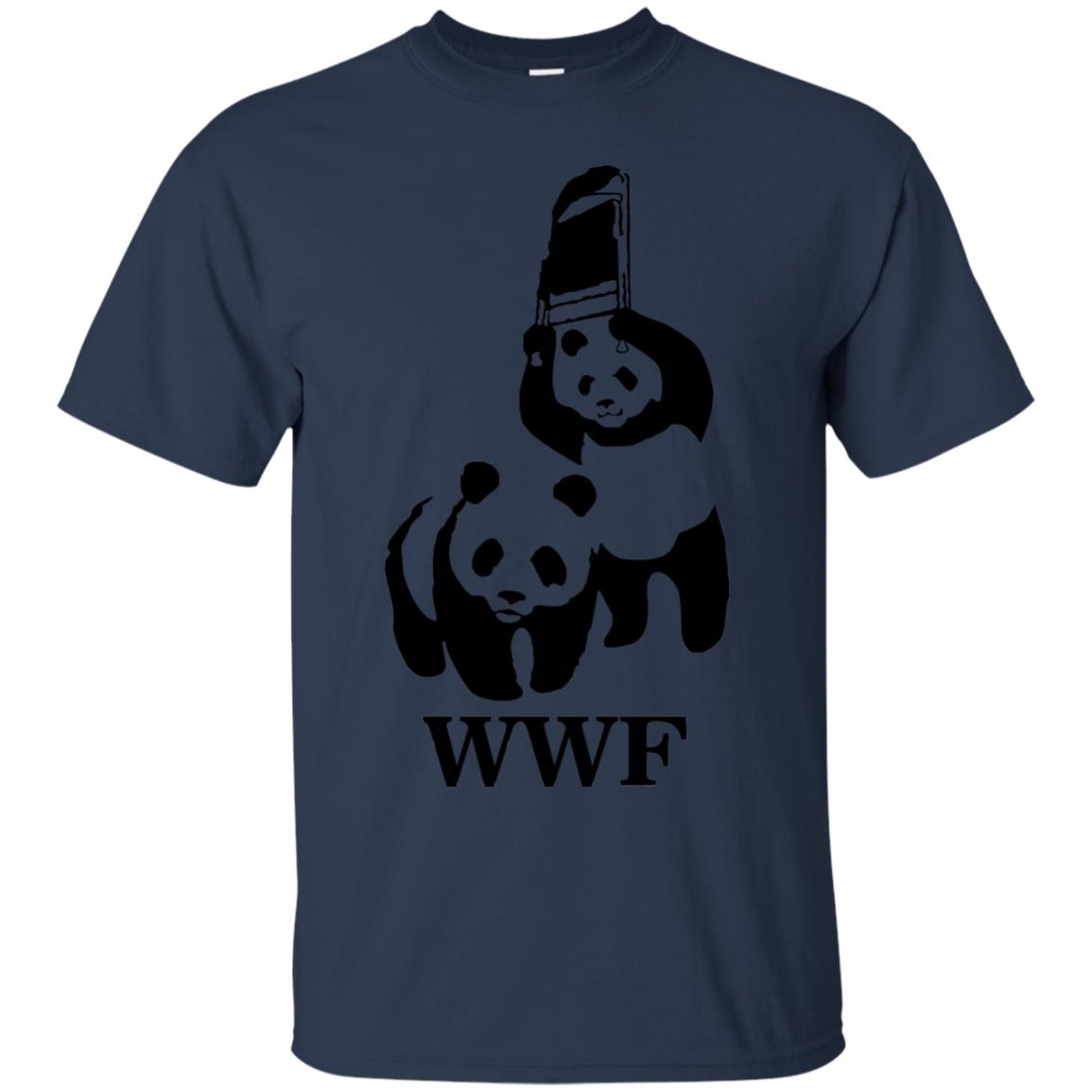 World Wildlife Fund Funny Panda Shirt Navy