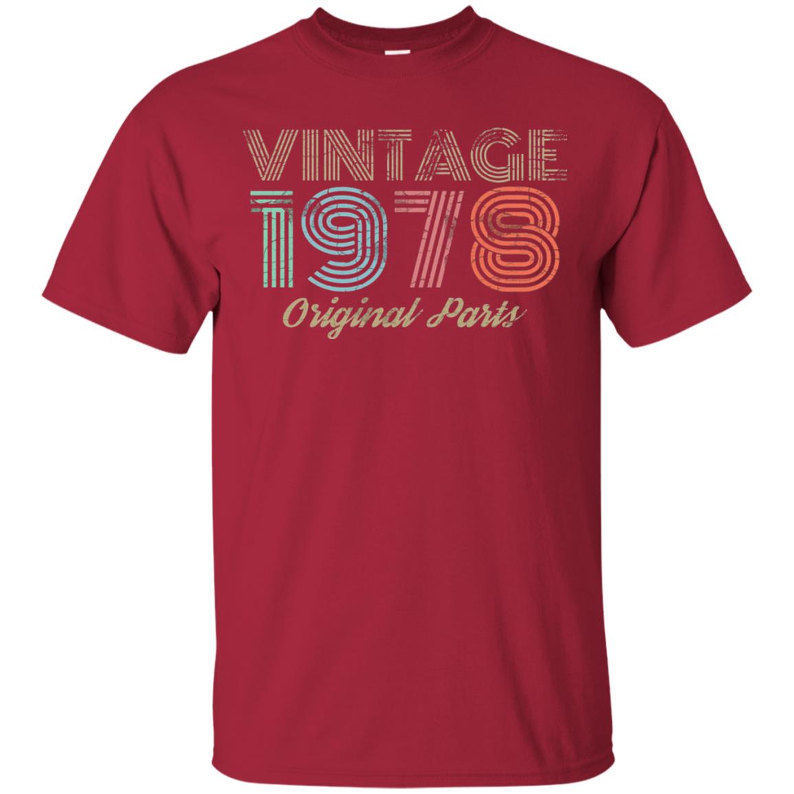 Vintage 1978 T-shirt Retro 70s 40th Birthday Cardinal