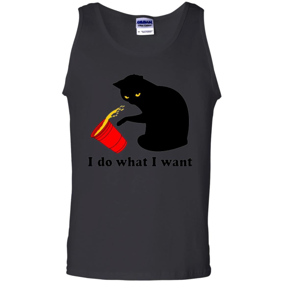 Cat Lover T-shirt I Do What I Want Black
