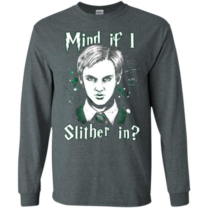 Mind If I Slither In Slytherin House Harry Potter Shirt Dark Heather