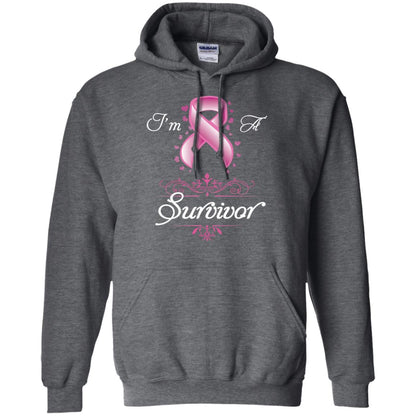 I Am A Survivor Breast Cancer Awareness Shirt Dark Heather