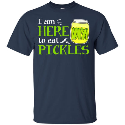 I Am Here To Eat Pickles Pickle Lover T-shirt Navy