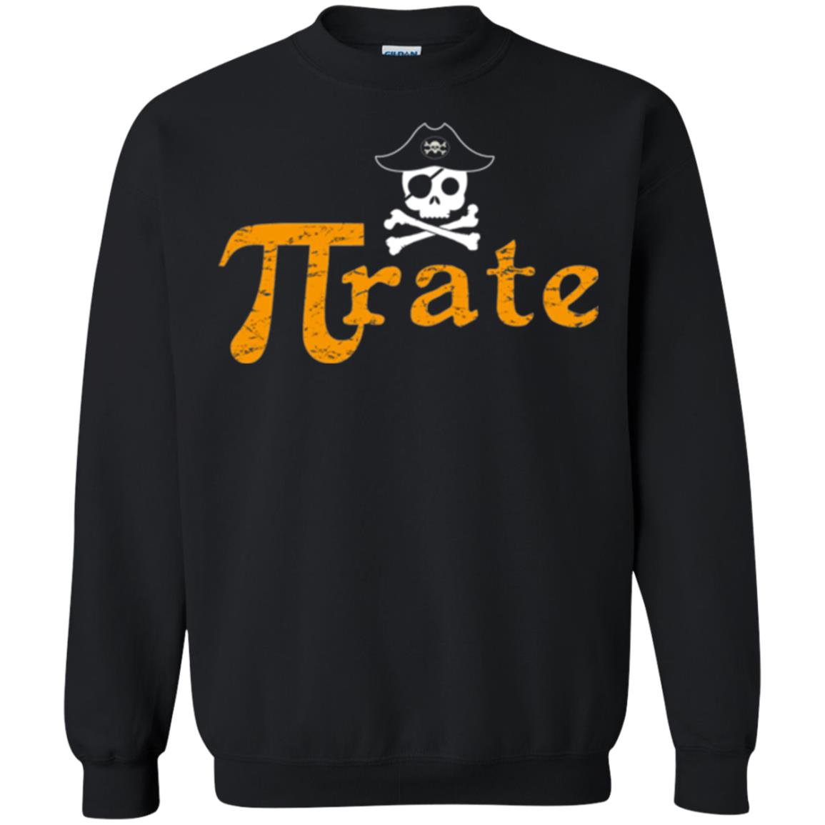 Math Pirate Pi Day T-shirt Funny Math Pirate Black