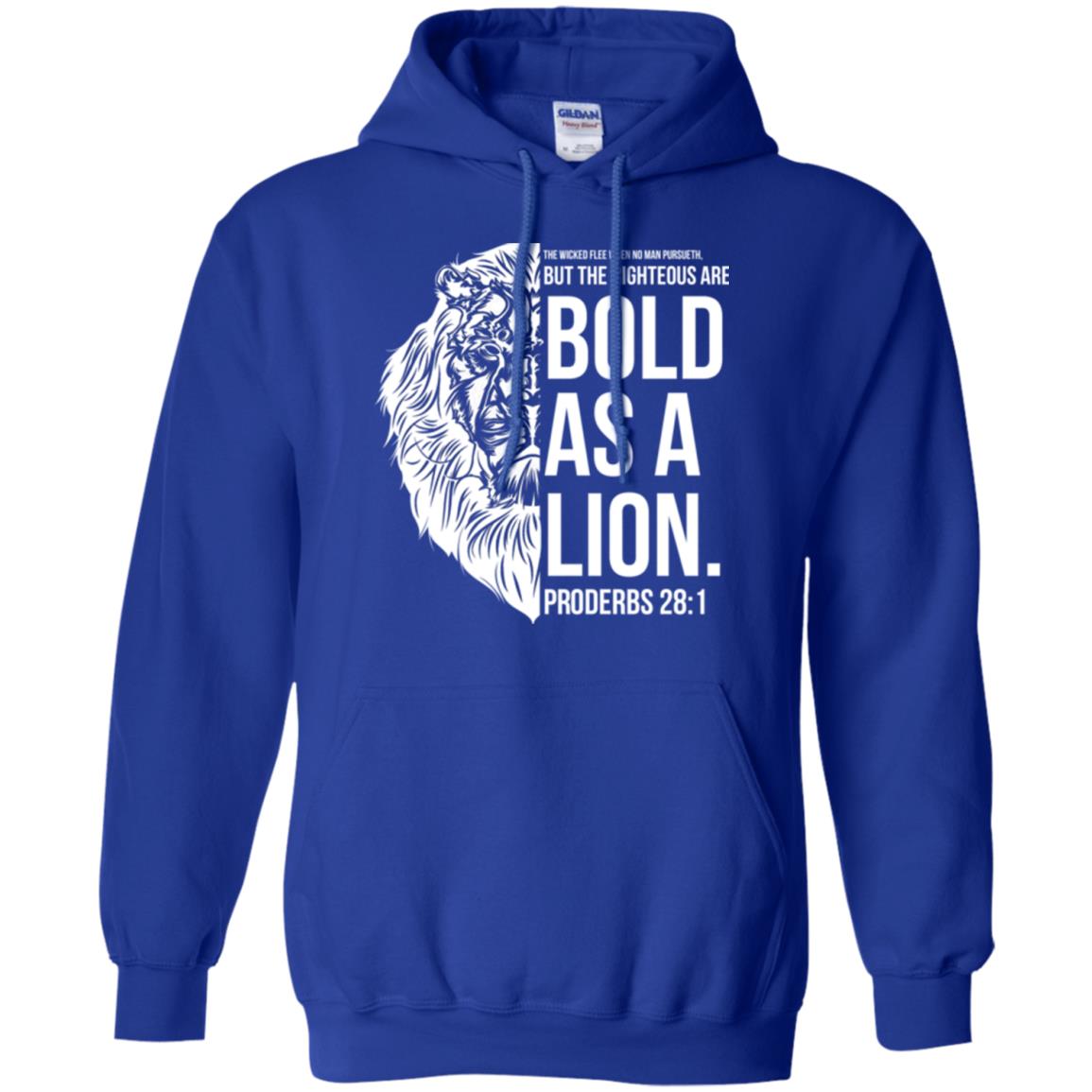 Christian T-shirt Bold As A Lion T-shirt Royal