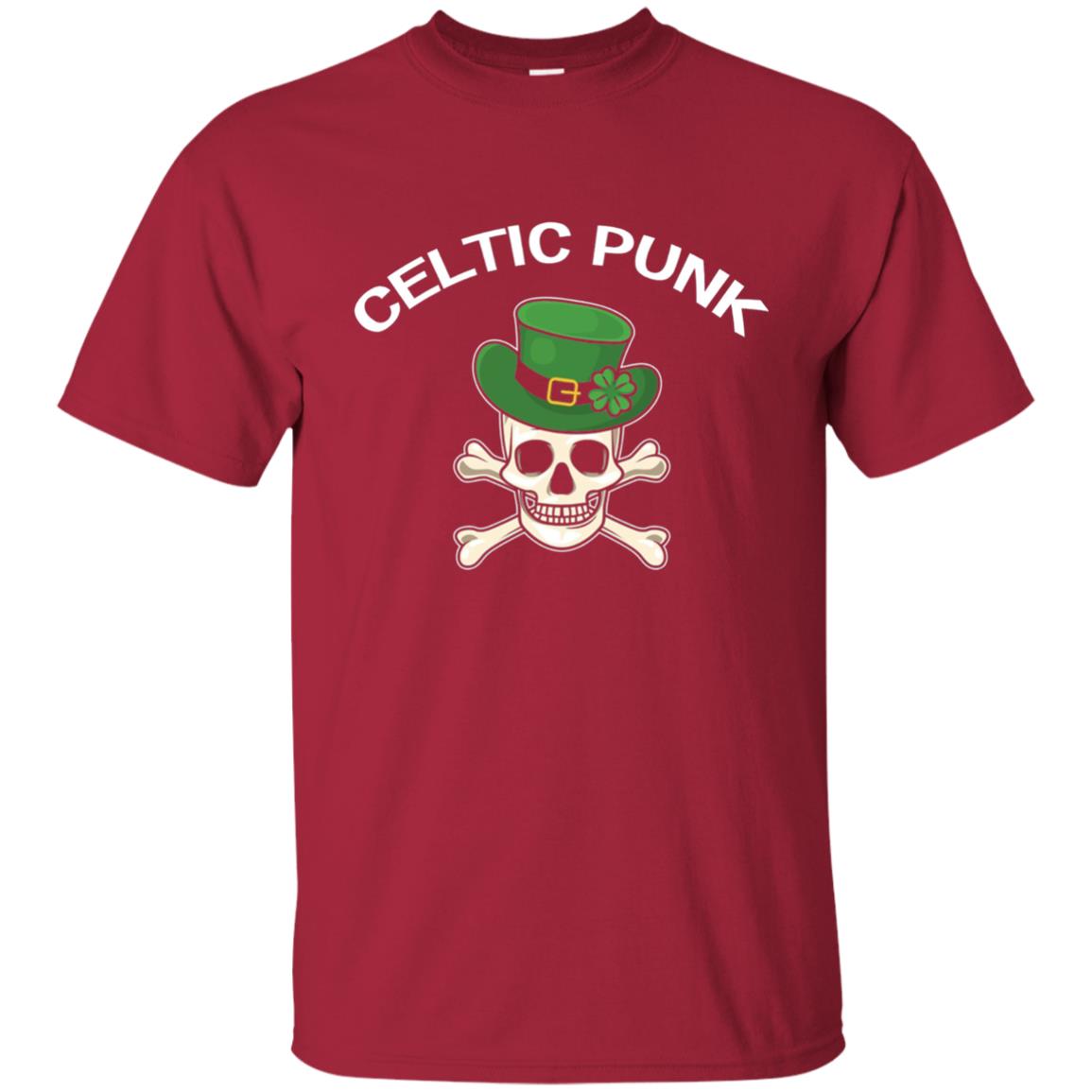 Celtic Punk Rock Irish St. Patrick_s Day T-shirt Cardinal