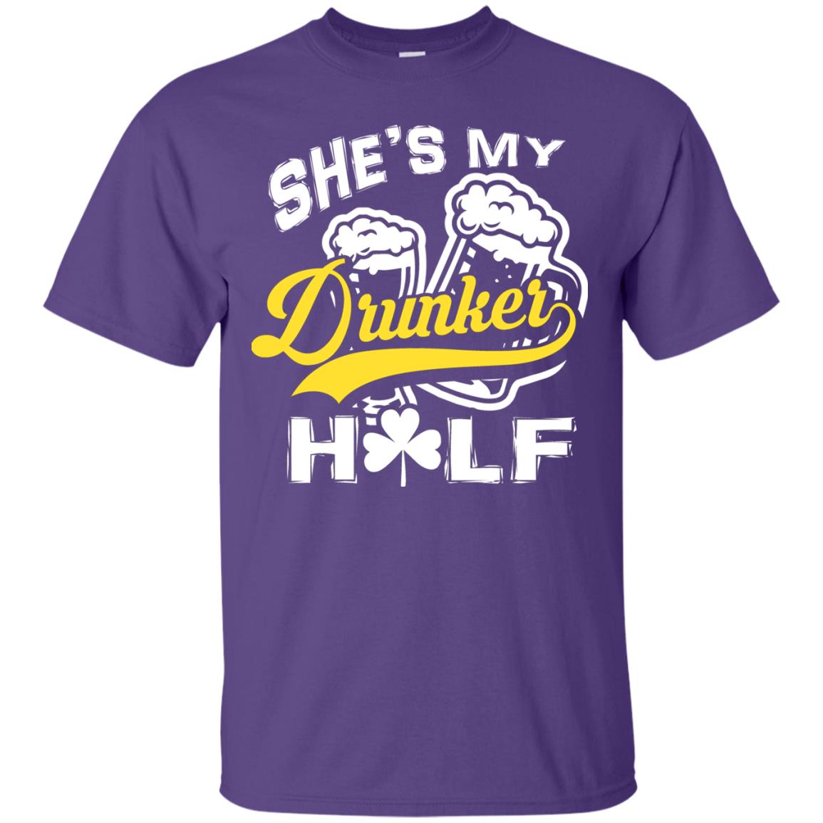 She_s My Drunker Half Saint Patrick_s Day T-shirt Purple