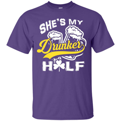 She_s My Drunker Half Saint Patrick_s Day T-shirt Purple