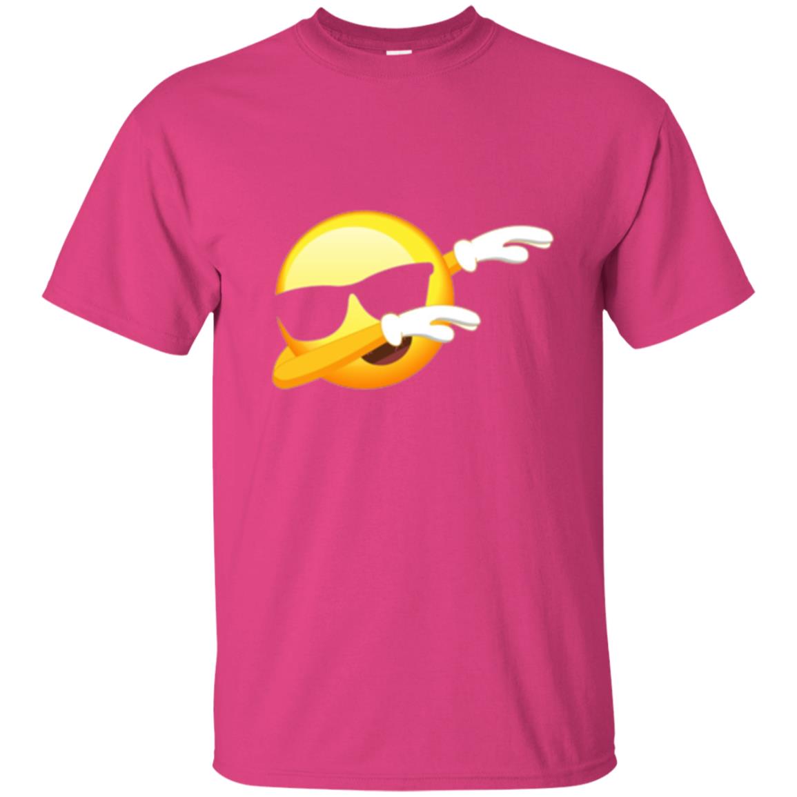 Funny Dabbing Emoji Cool Emoji Dab T-shirt Heliconia